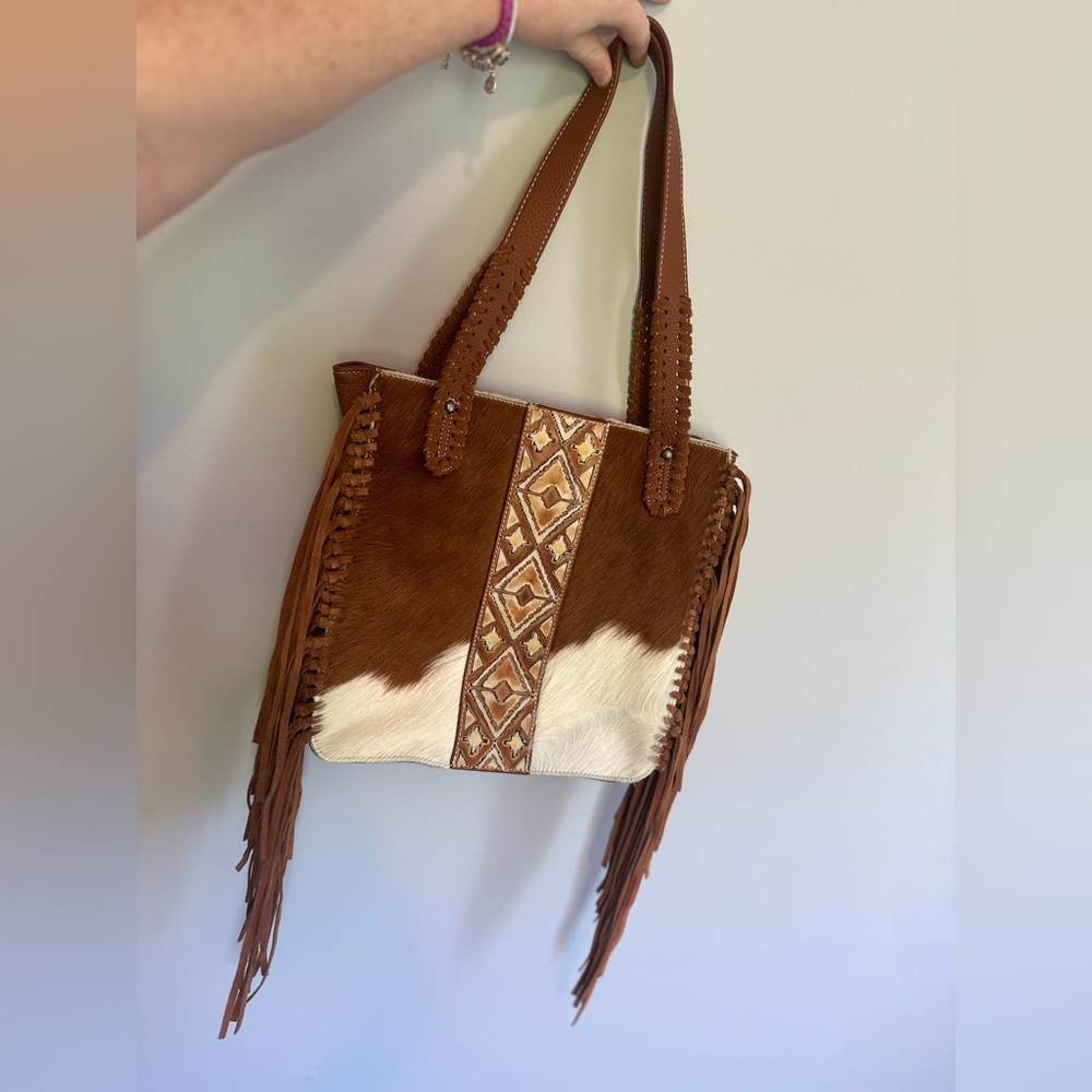 Authentic Leather and Cowhide bag!
